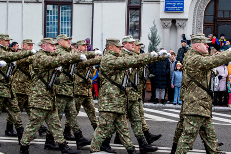 Military parade in Vilnius.