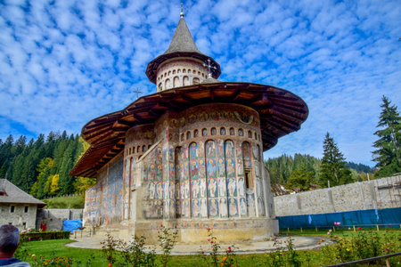 Old church in Carpathian mountains, Transylvania, Romania