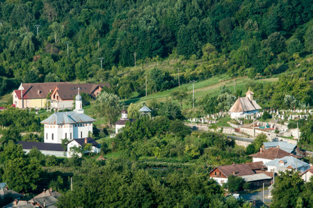 Aerial view of the village of Zlatibor, Serbia