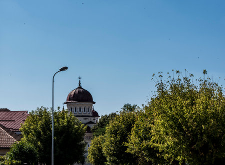 View of the church of St. Francis of Assisi in Sofia, Bulgariaの写真素材