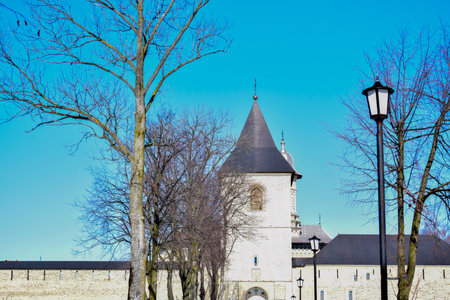 Tower of the medieval castle in Bratislava, Slovakiaの写真素材