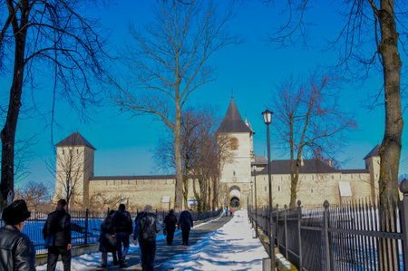 View of the fortress in Tallinn, Estoniaの写真素材