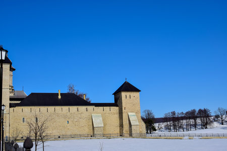 Medieval castle in Dragomirna Romania