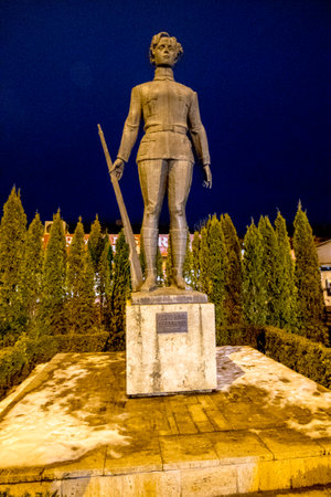 Statue in Plovdiv, Bulgaria.の写真素材