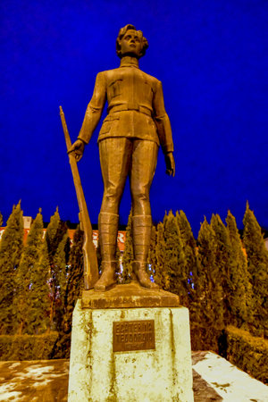 Statue in Kharkiv, Ukraineの写真素材