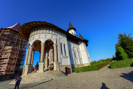 The church of St. Nicholas in Hadambu Romagnaの写真素材