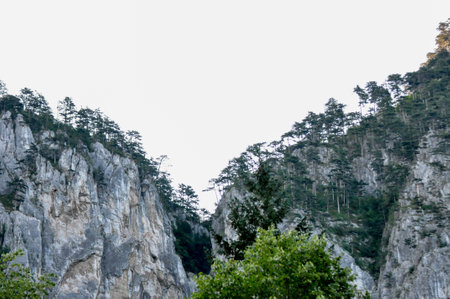 Mountain landscape in Huangshan, Anhui, Chinaの写真素材