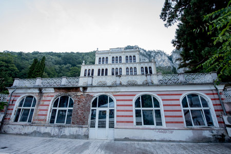 Old building in Budva, Montenegro, Balkans, Europe.