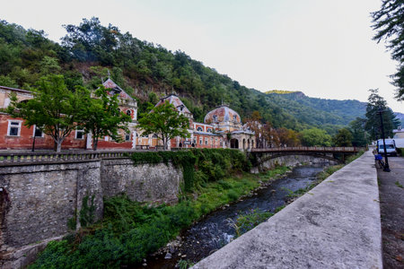 Old town of Tbilisi, Georgia. Tbilisi is the capital and largest city of Georgia.の写真素材