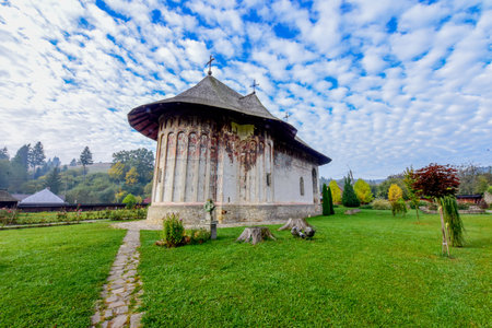 Church of the Transfiguration of the Blessed Virgin Mary in the village of Solovetskyの写真素材