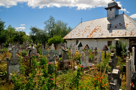 Old cemetery in the village of Czestochowa, Poland