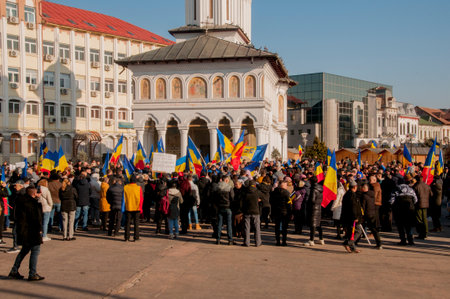 The rally for independence of Ukraine in Kharkiv