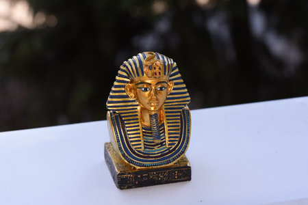 Egyptian souvenir, egyptian god of wealth and prosperityの写真素材