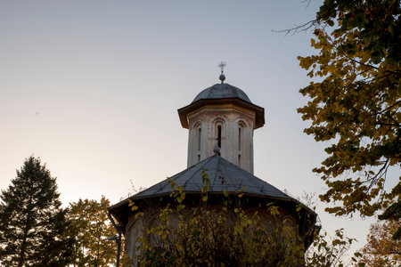 Tower of the Church of St. John the Baptist in Kostroma, TÃ¢rgu Jiuの写真素材