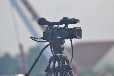 cameras on a tripod in the event of cinema and movie