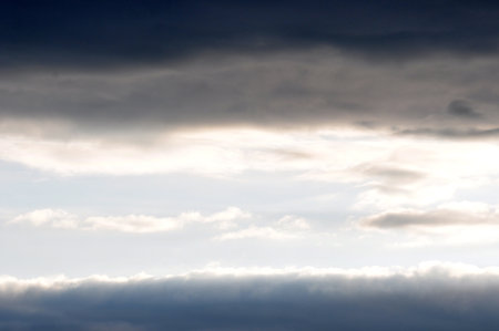 Dramatic sky with stormy clouds. Abstract nature background.