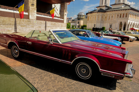 Exhibition of old cars in Targu Jiu Romania