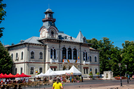 The main square of a town in Europe