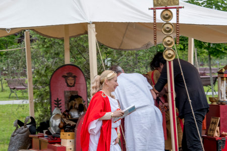 Historical reenactment festival in Targu Jiu Romania