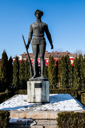Statue of Lenin, Krasnodar Krai, Russiaの写真素材