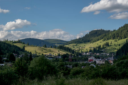 Village in the Carpathian Mountains