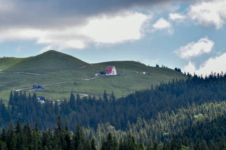 Landscape in the Carpathian Mountains