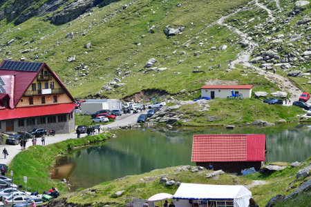the picturesque village in summer