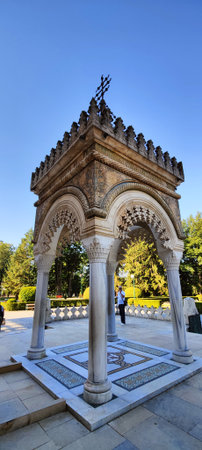 View of the main entrance of the park in Zrenjanin, Serbia