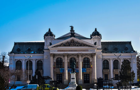 Romanian National Theater in Bucharest, Romania.の写真素材