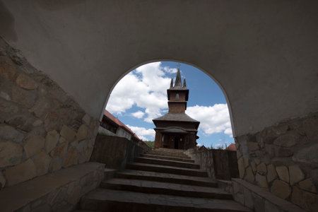 Tower of the Monastery of St. John the Baptist, Serbiaの写真素材