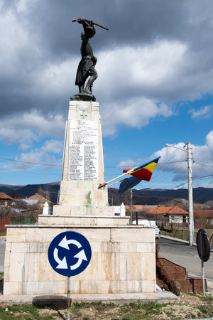 The monument to the founder of the city of Sozopol, Bulgariaの写真素材