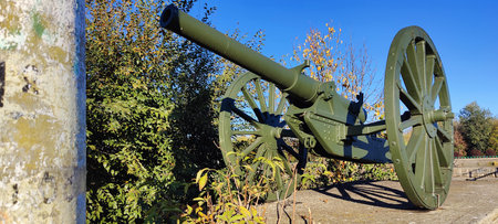 Cannon at the entrance to the Museum of Military History in Kiev, Ukraine