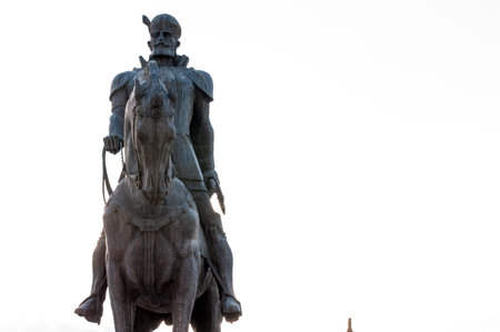 Statue of the Mihai of the Braveの写真素材