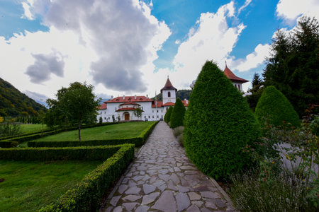 Bran Castle in Transylvania, Romania. Bran Castle is one of the most beautiful castles in Romania.の写真素材