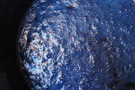 Natural indigo dye cloth.の写真素材