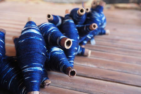 Natural indigo dye cloth.