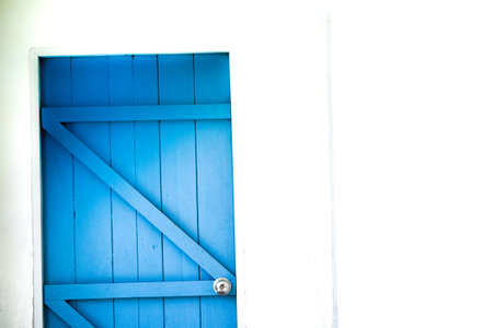 Blue door style Mediterraneanの写真素材