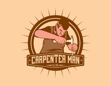 carpenter manのイラスト素材