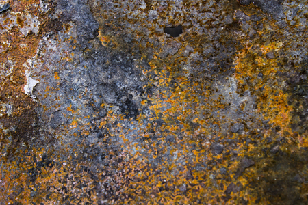 The texture of rust on a metal sheet.の写真素材
