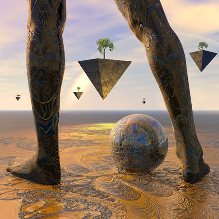 First move in the game against the unknownの写真素材