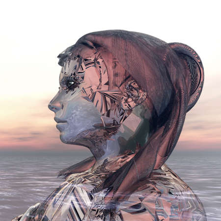 Woman lost in a dream