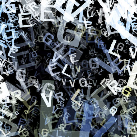 salad lettersの写真素材