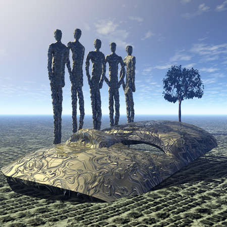The mystery of the mask and the tree