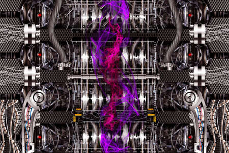 High voltage generator at workの写真素材