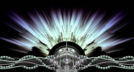 High voltage generator at work