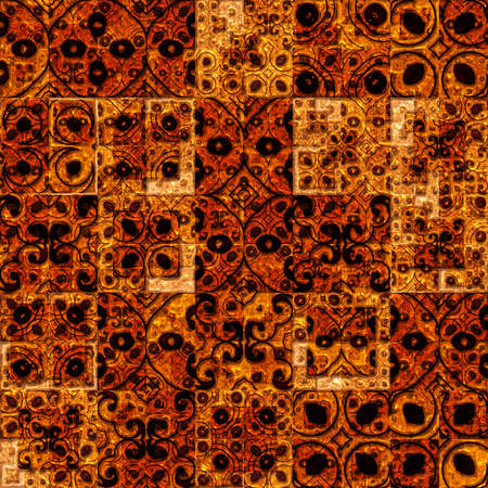 An exotic patterns with different colors, tiles seamlessの写真素材