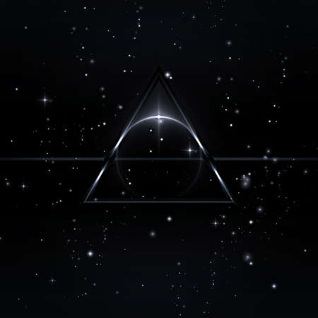 Mystical forms in the starry sky, 3D Illustrationの写真素材