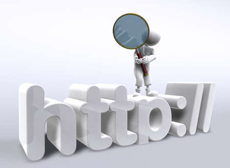 3D figure stands on the http protocol