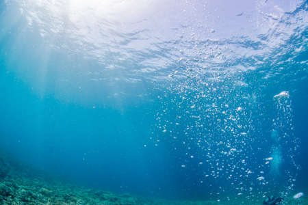 Sunlight to underwaterの写真素材