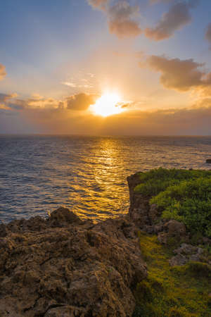Sunset of Miyaojima Islandの写真素材